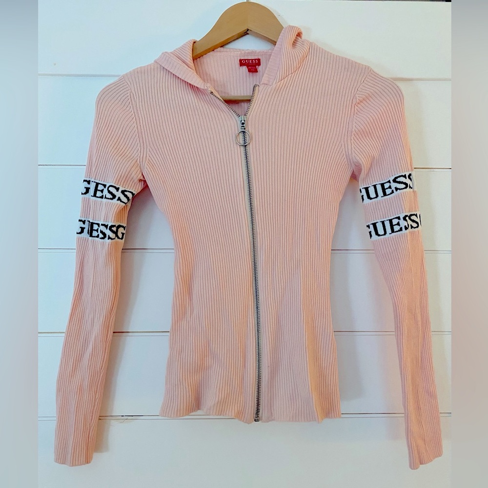 Guess zip up sweater jacket
